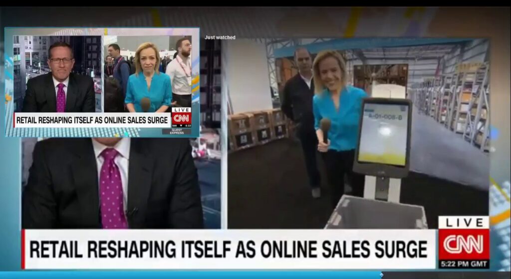 Video: Live Shot: CNN NRFBigShow 2018 Locus Robotics