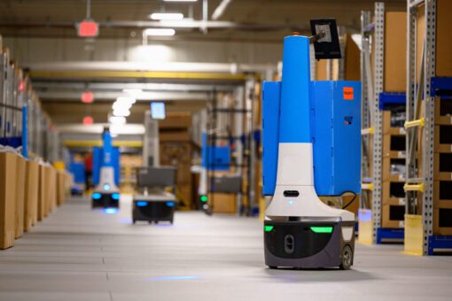 Robots working at North Bay Distribution