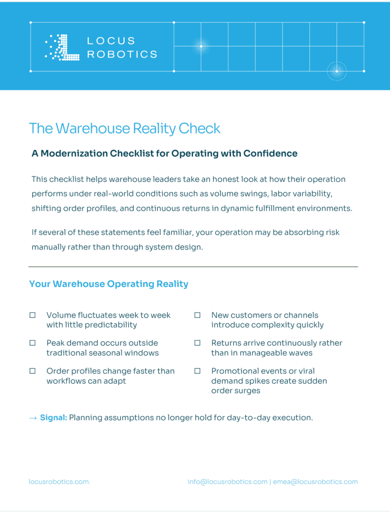 Locus Robotics Warehouse Reality Checklist Cover Image