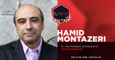 Hamid Montazeri at Robotics Summit Keynote Speaker