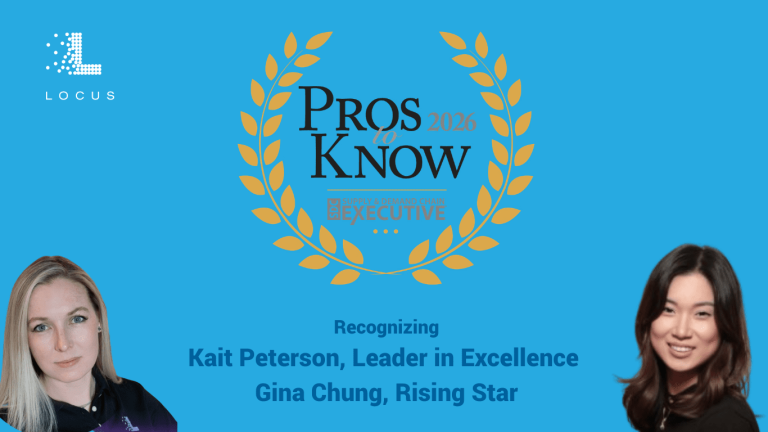 Pros to Know 2026 graphic recognizing Kait Peterson, Leader in Excellence, and Gina Chung, Rising Star