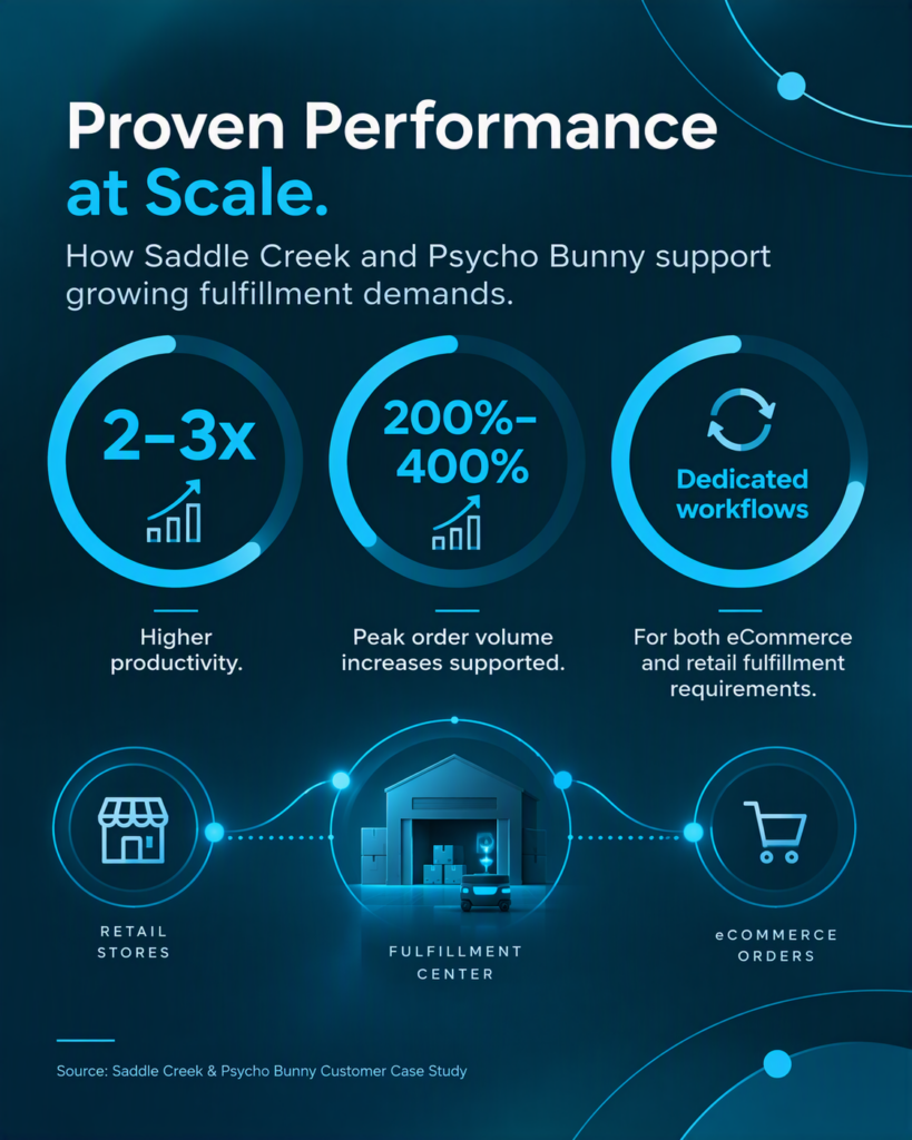 How Saddle Creek and Psycho Bunny support growing fulfillment demands with Locus Robotics.